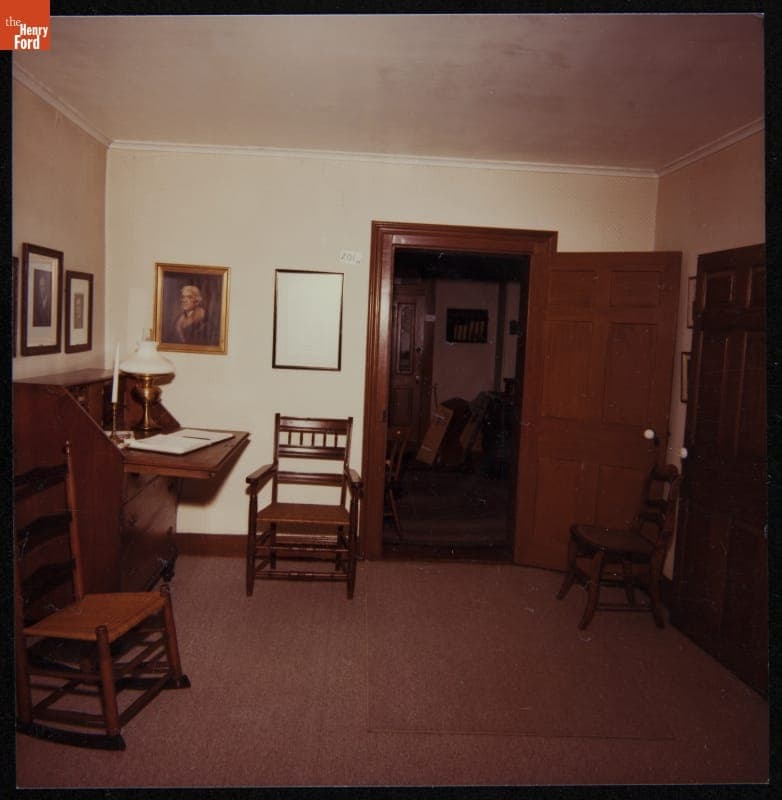 Study and Sitting Room in Firestone Farm at its Original Site, Columbiana County, Ohio, February 7, 1983