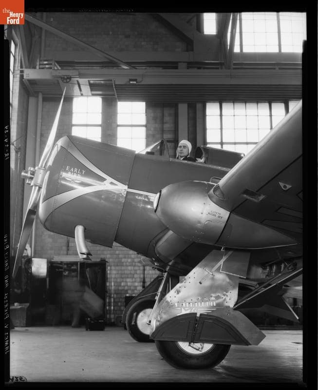 Detroit News--Airplane--Lockheed Orion--James V. Piersol, William A. Kuenzel and Early Bird--Item3