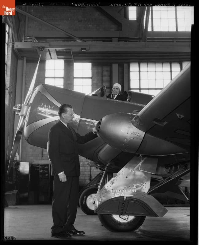 Detroit News--Airplane--Lockheed Orion--James V. Piersol, William A. Kuenzel and Early Bird--Item4