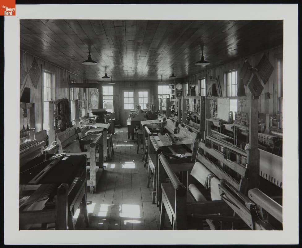 Plymouth Carding Mill Weaving Shed, Greenfield Village, Dearborn, Michigan, April 1, 1940
