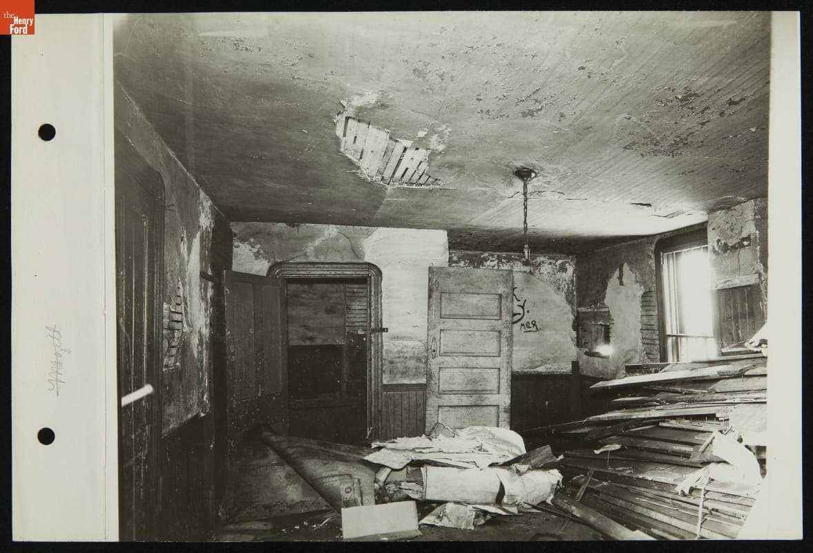 Interior of Mrs. Cohen's Millinery Shop at its Original Site, Detroit, Michigan, October 16, 1935