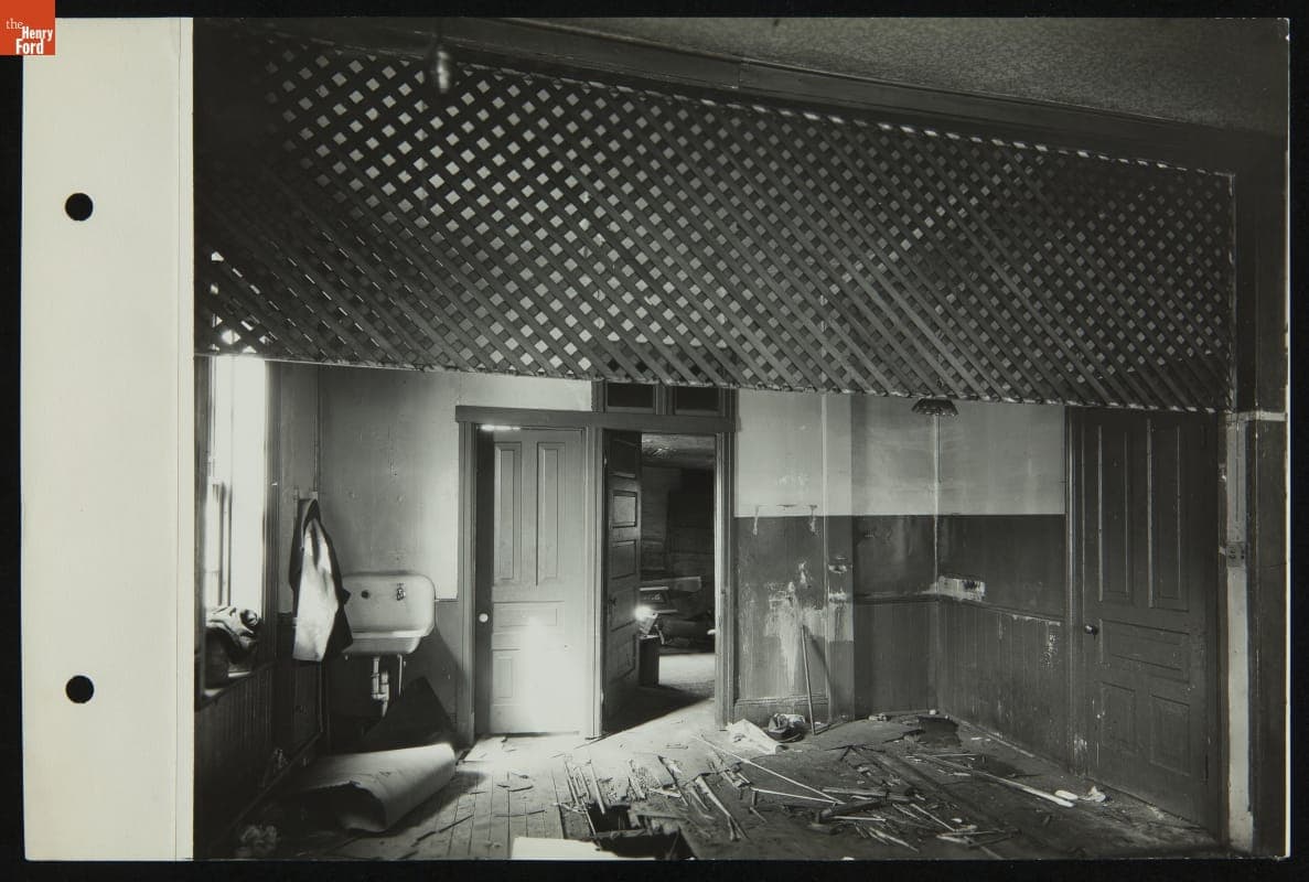 Interior of Mrs. Cohen's Millinery Shop at its Original Site, Detroit, Michigan, October 16, 1935