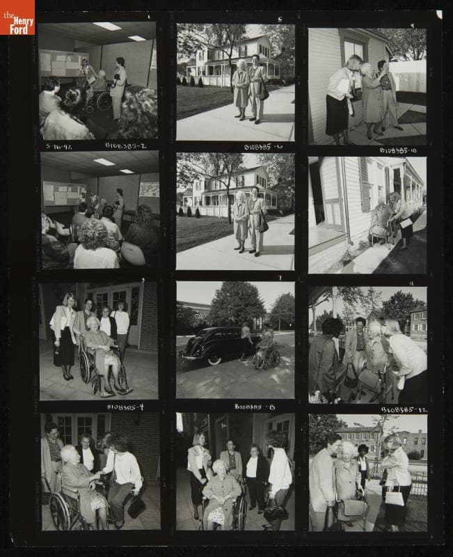 Ivonette Wright Miller Visiting The Henry Ford, and Wright Home in Greenfield Village, May 16, 1992
