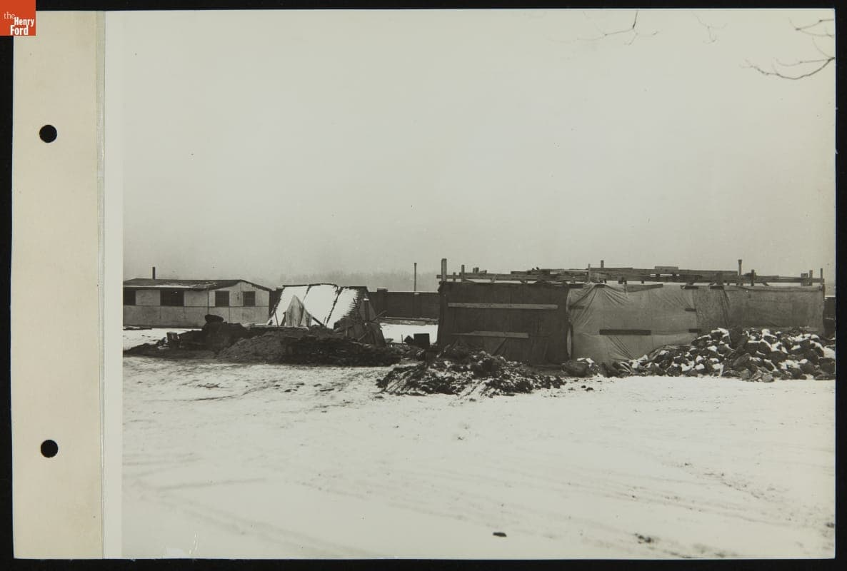 Farris Windmill being Constructed in Greenfield Village