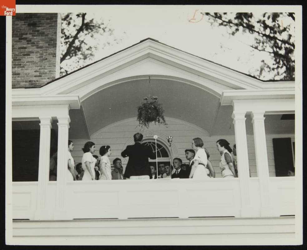 Wedding at Stephen Foster Memorial, 1943