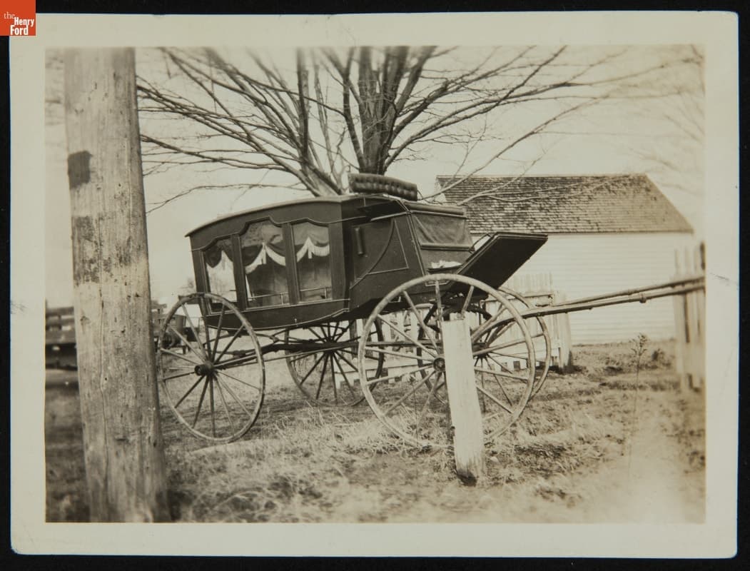 Hearse Shed in Newton, New Hampshire, April 1928, before Its Relocation to Greenfield Village