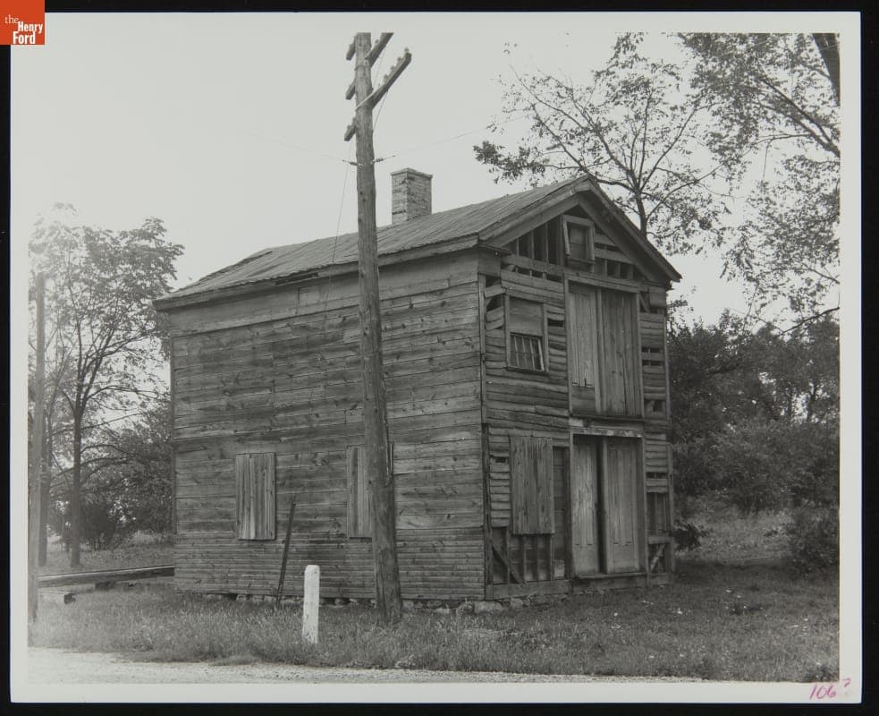 Richart Wagon Shop at Its Original Site in Macon, Michigan, September 1941