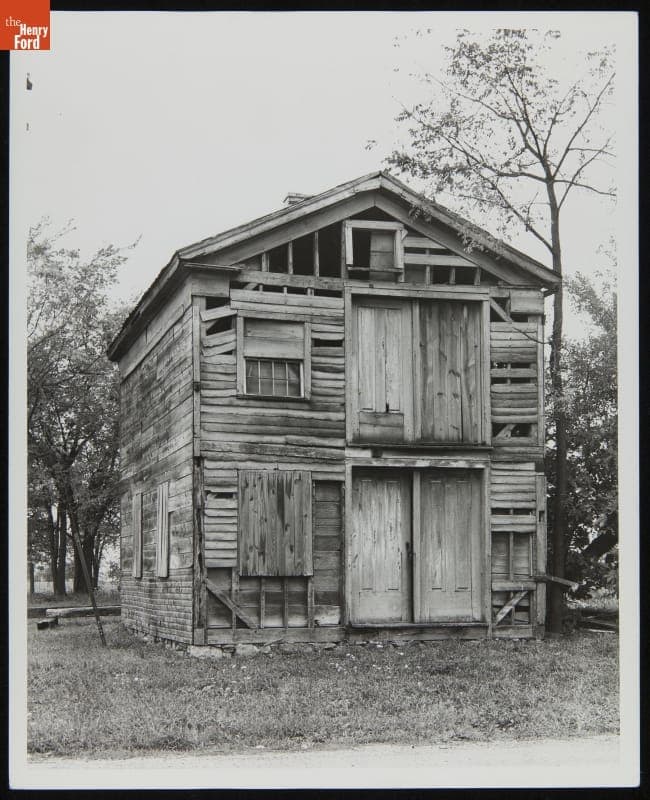 Richart Wagon Shop at Its Original Site in Macon, Michigan, September 8, 1941