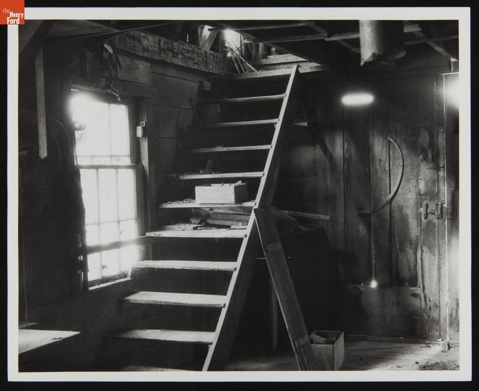 Interior of Richart Wagon Shop at Its Original Site in Macon, Michigan, July 27, 1931