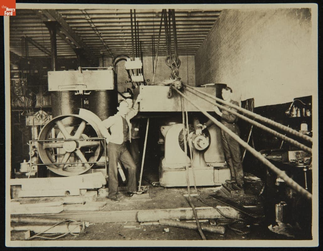 Jim Bishop and Ward Noble in Edison Illuminating Company, Station A, Detroit, Michigan