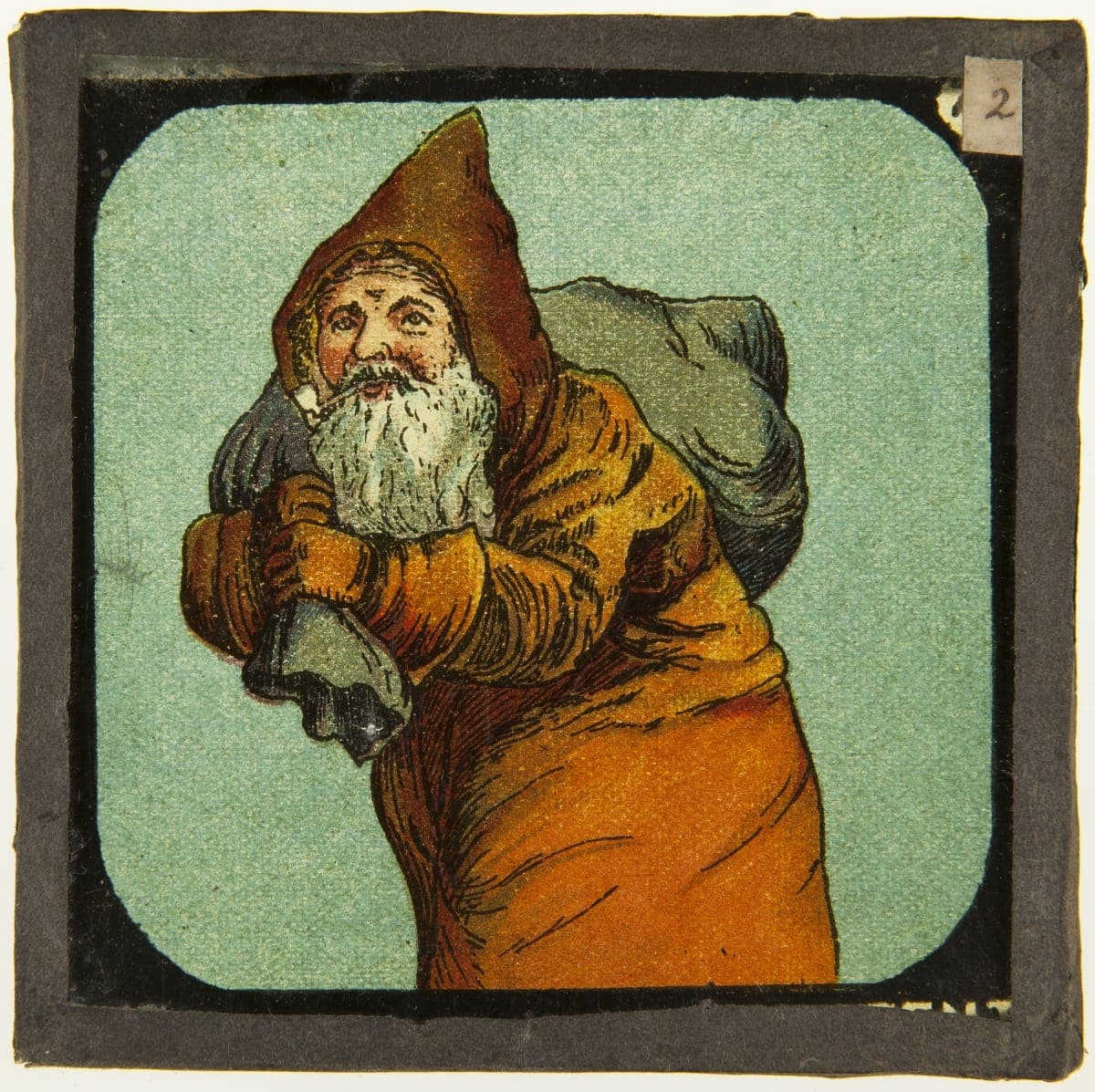 Lantern Slide, Santa Claus, 1880-1897