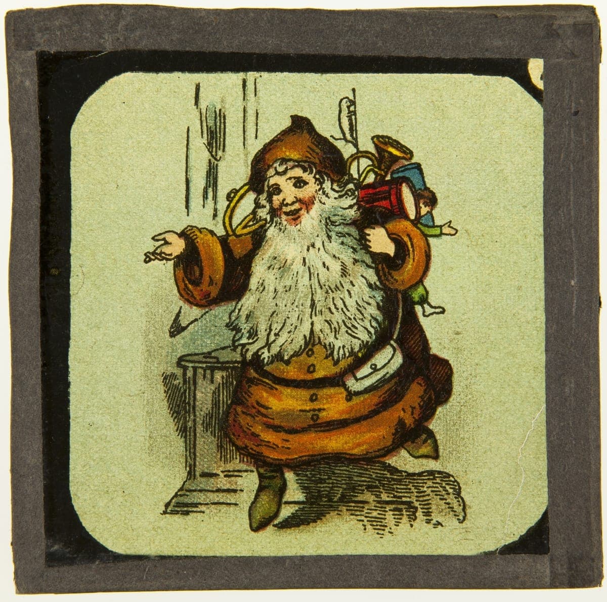 Lantern Slide, Santa Claus, 1880-1897