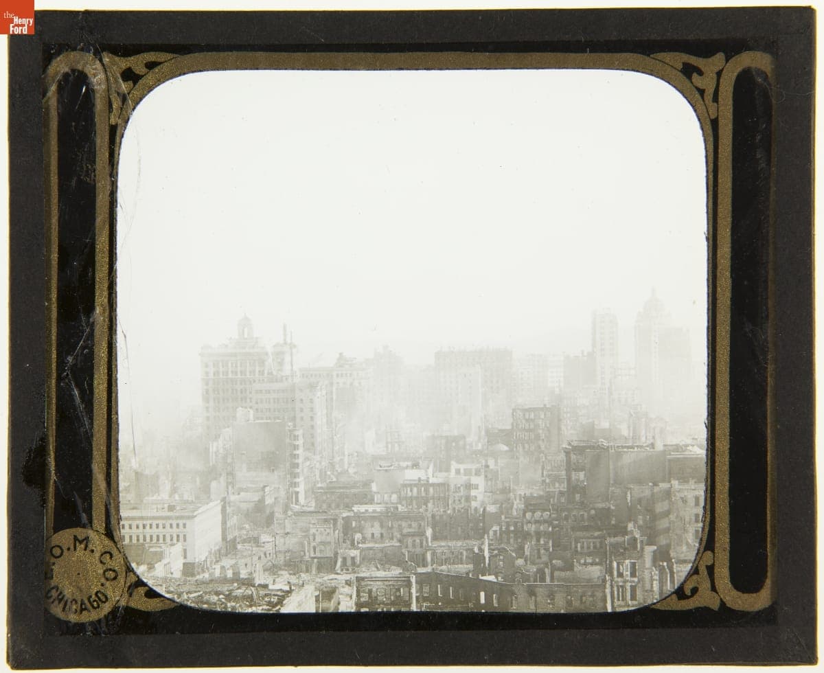 Panorama View Looking East, San Francisco after the Earthquake, 1906