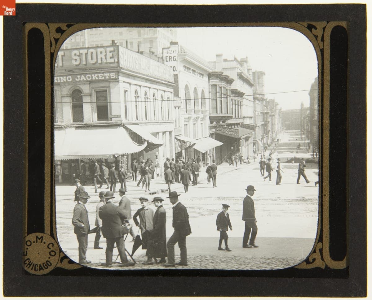Lantern Slide, "Chinatown," circa 1905