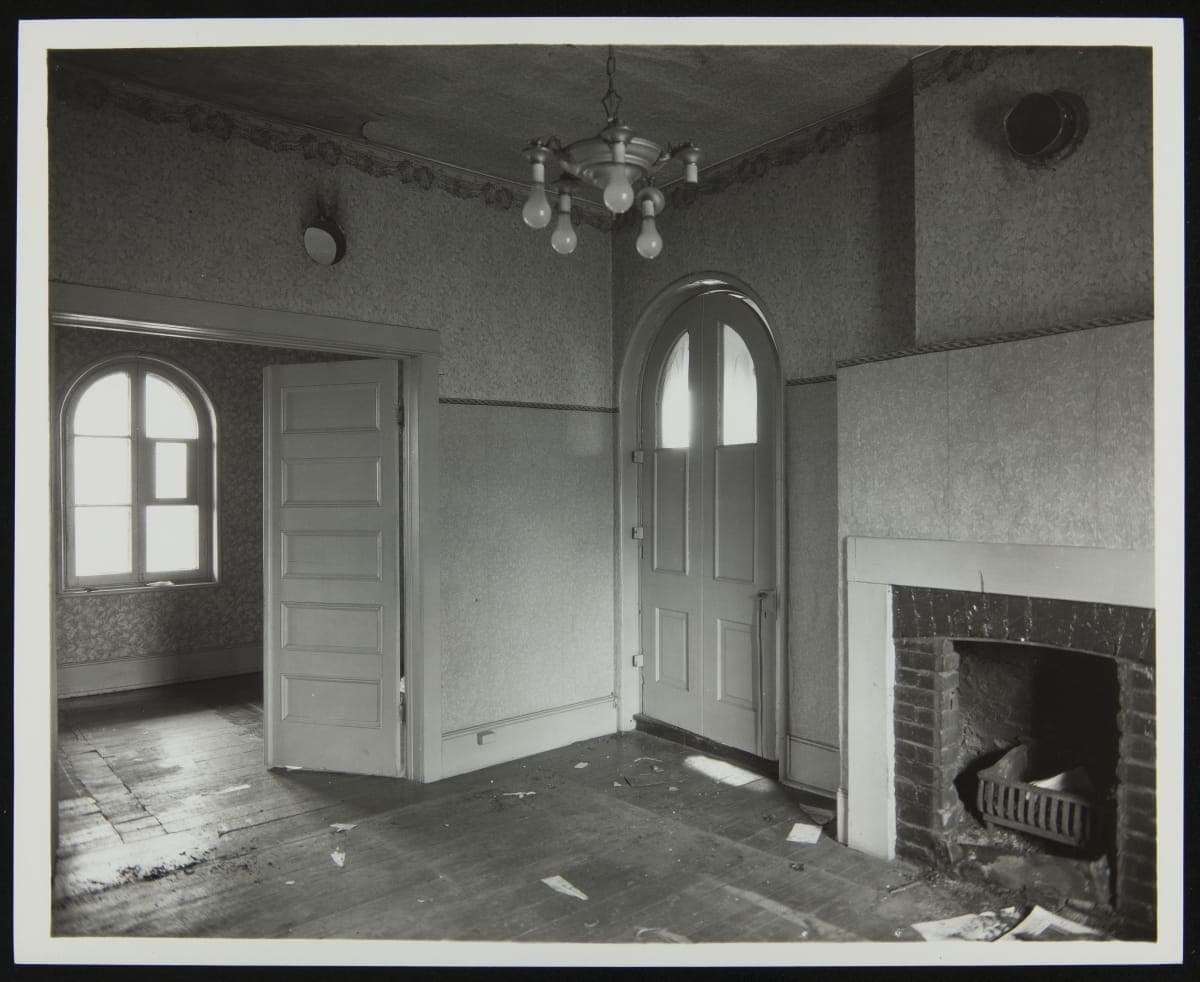 Interior of Smiths Creek Depot at its Original Site, Smiths Creek, Michigan, April 1929
