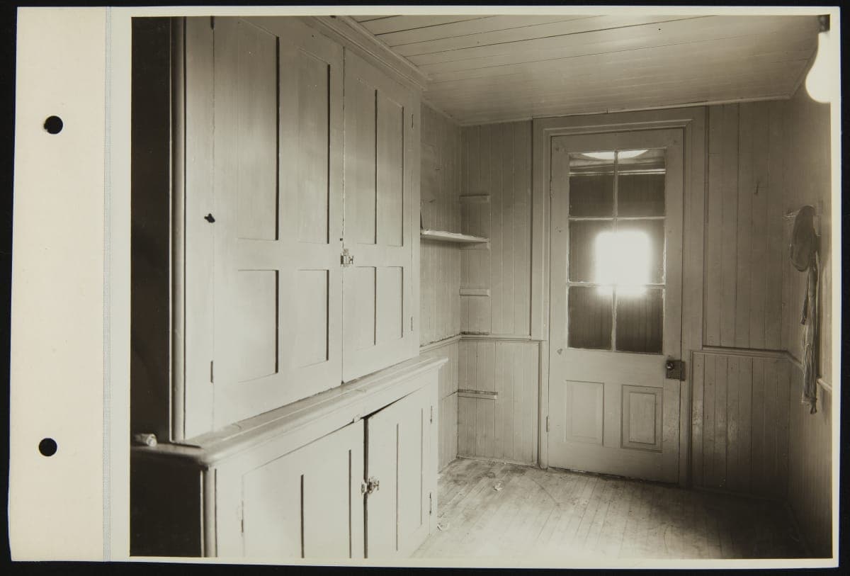 Interior of Smiths Creek Depot at its Original Site, Smiths Creek, Michigan, April 1929