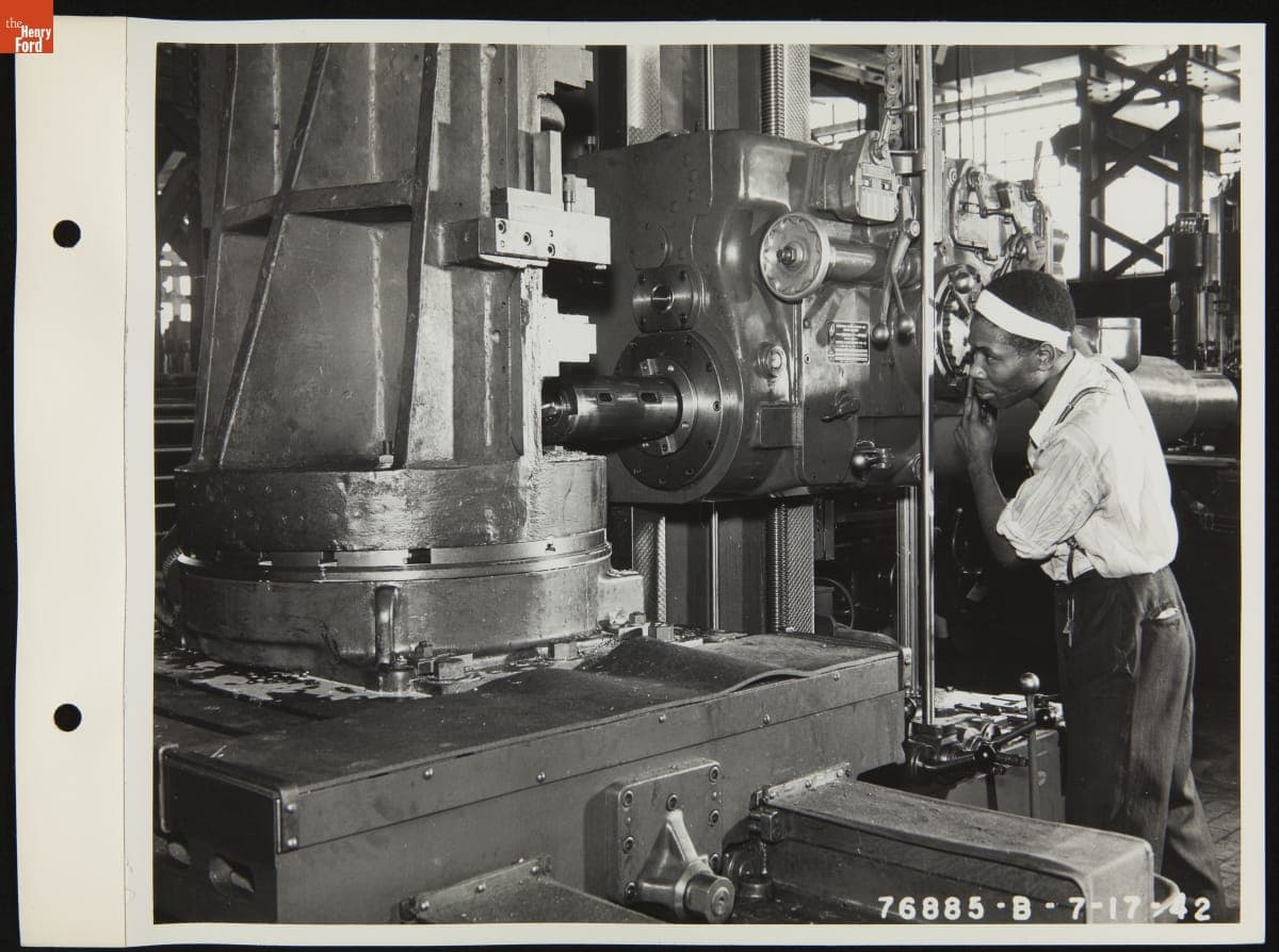Manufacturing Tank Gun Mounts at the Ford Motor Company Rouge Plant, July 17, 1942