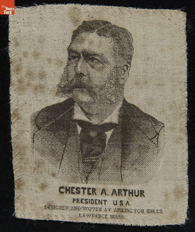 Chester A. Arthur Silk Portrait, 1881-1885