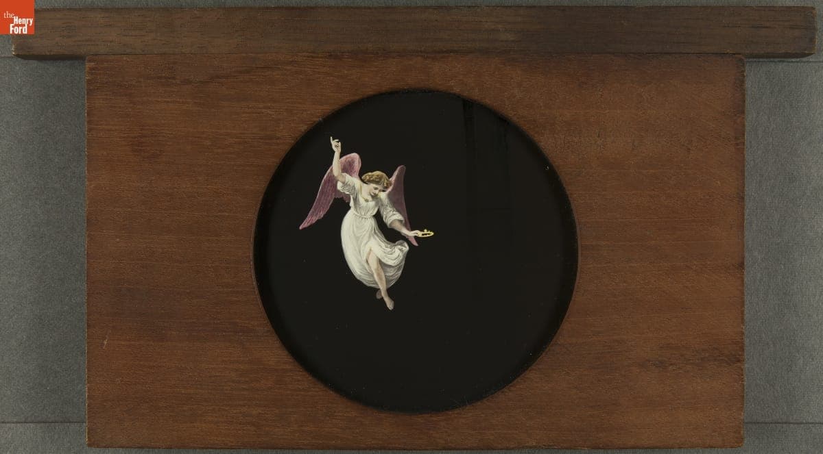 Set of Two Lantern Slides Titled "Mercy's Dream," circa 1885