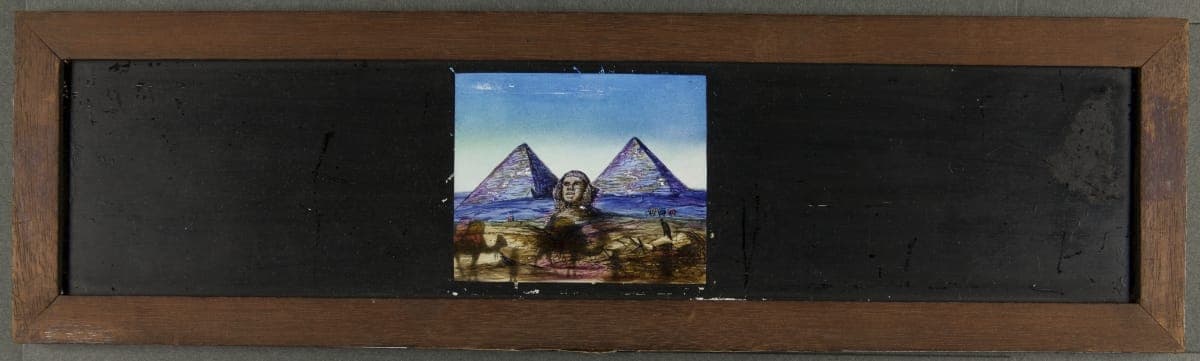 Magic Lantern Slide Titled "The Pyramids of Egypt," 1880-1910