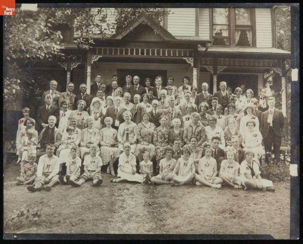 Reunion of William H. McGuffey Relatives at the McGuffey Homestead Farm, August 14, 1930