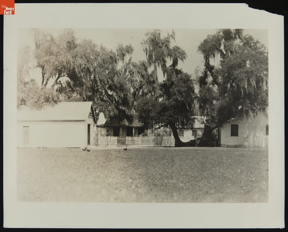 Cherry Hill Plantation House, Rear View, circa 1925
