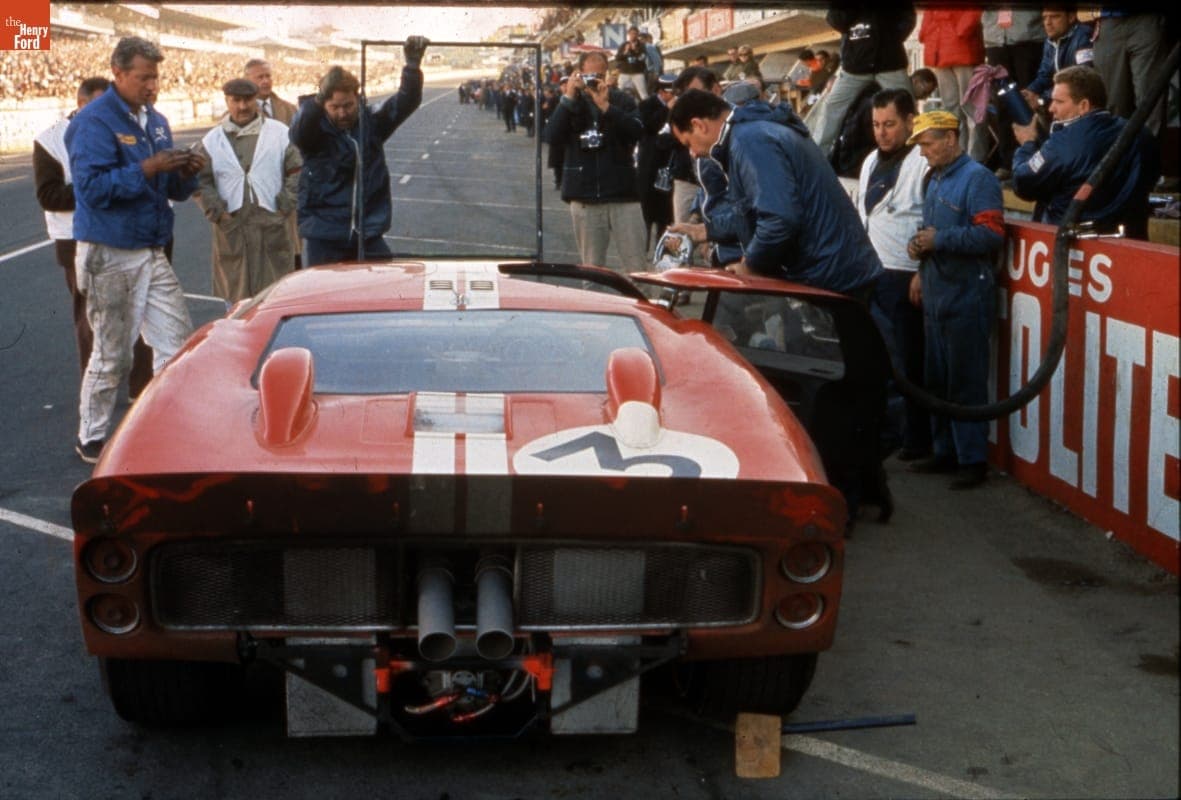 Ford GT40 Mark II Driven by Dan Gurney and Jerry Grant at the 24 Heures du Mans (24 Hours of Le Mans) Race, June 1966