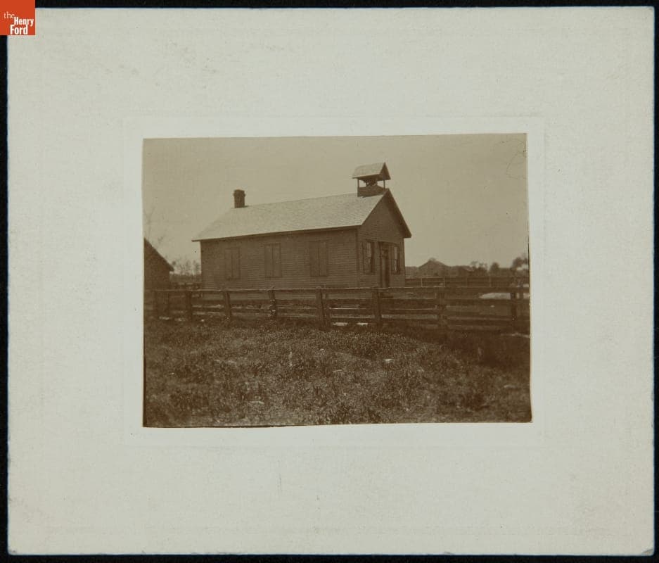 Miller School, Dearborn, Michigan, 1898, Building Later Reproduced in Greenfield Village