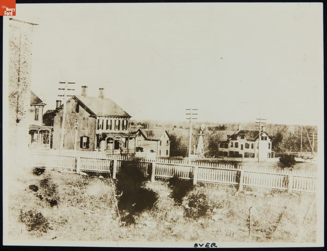 Exterior of the Sarah Jordan Boarding House at its Original Site, Menlo Park, New Jersey, 1880-1881