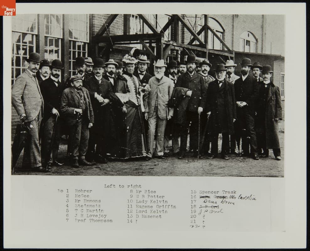 Lord and Lady Kelvin Visiting General Electric Company, Schenectady, New York, September 23, 1897