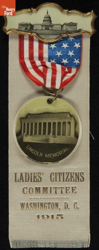 Ladies' Citizens Committee Washington, D.C. Badge, 1915