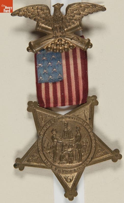 Grand Army of the Republic (G.A.R.) Membership Badge, 1883-1886