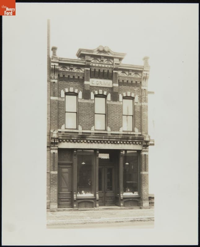 Grimm Jewelry Store in Detroit, Michigan, 1926, before Its Relocation to Greenfield Village