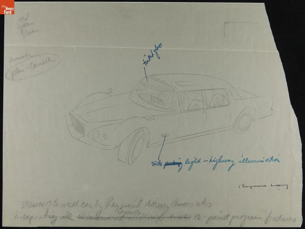 "Vision of Cornell Car by Raymond Lowey Associates," 1956