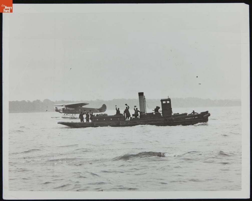 Amelia Earhart and the "Friendship" Crew at Southampton, June 19, 1928
