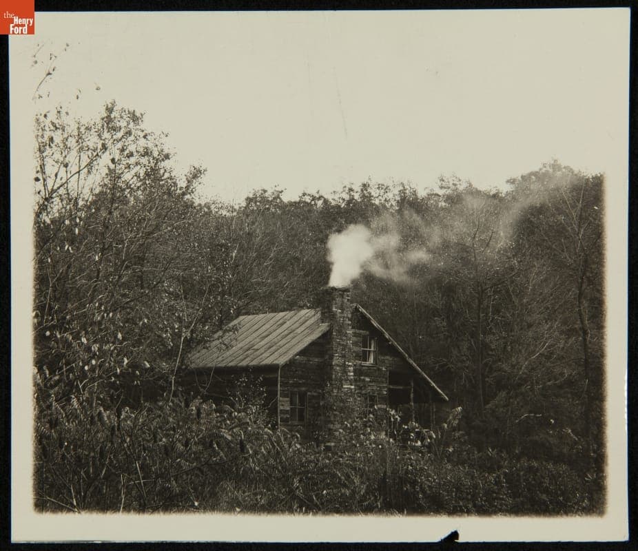 John Burroughs' Rustic Cabin, Slabsides, 1920