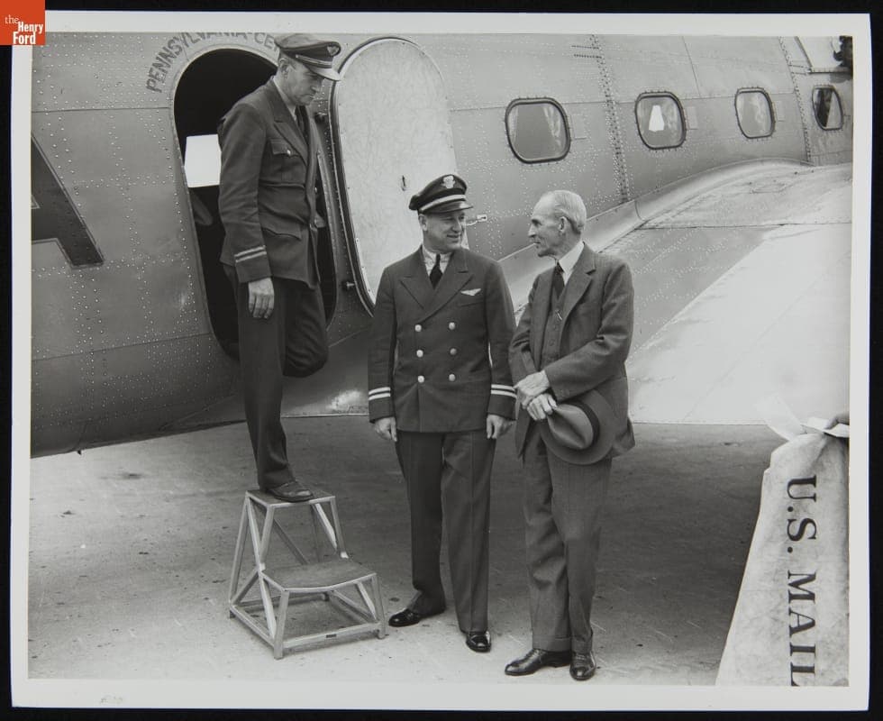 Henry Ford Commemorating Early Air Mail Flights during National Air Mail Week, May 18, 1938