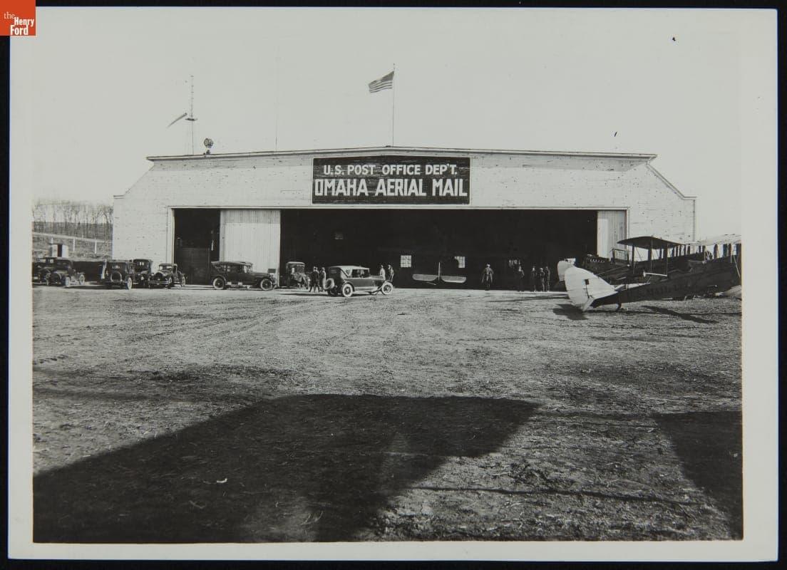 U.S. Post Office Department "Omaha Aerial Mail" Hangar, circa 1925