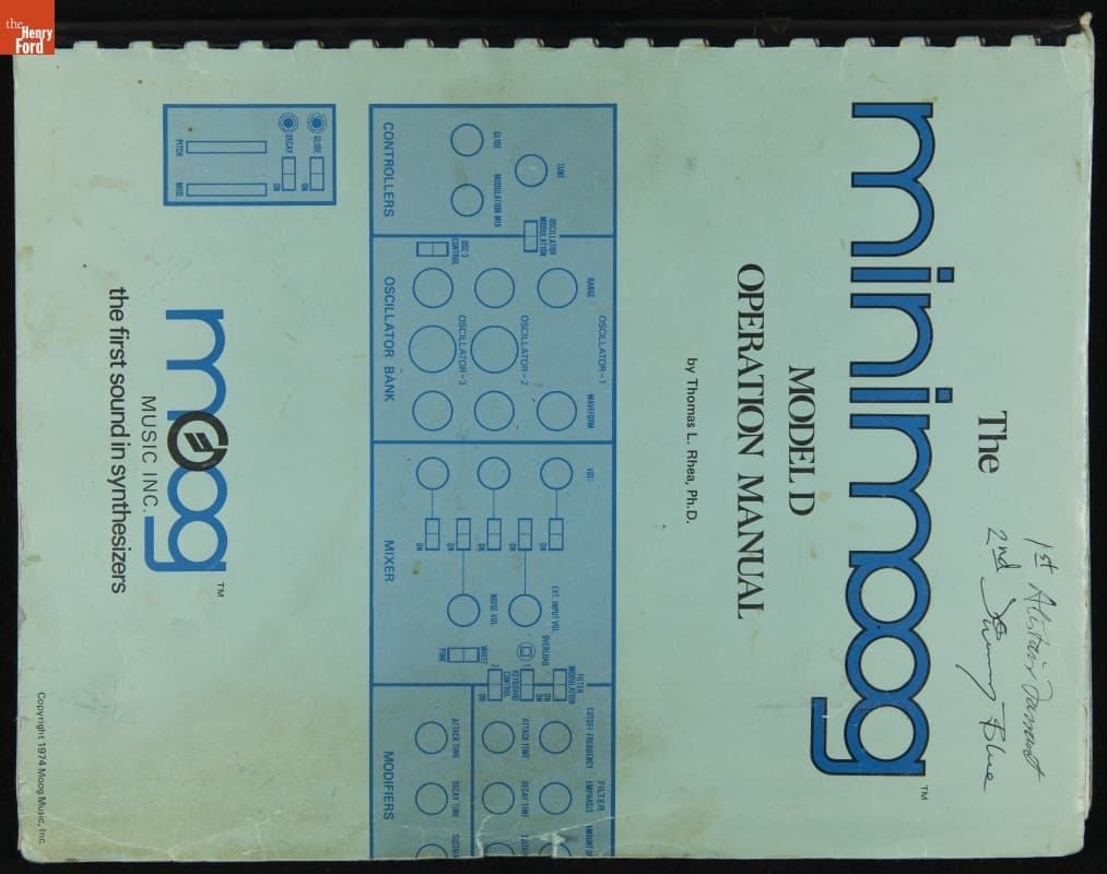 "The Minimoog Model D Operation Manual and Addendum," 1974
