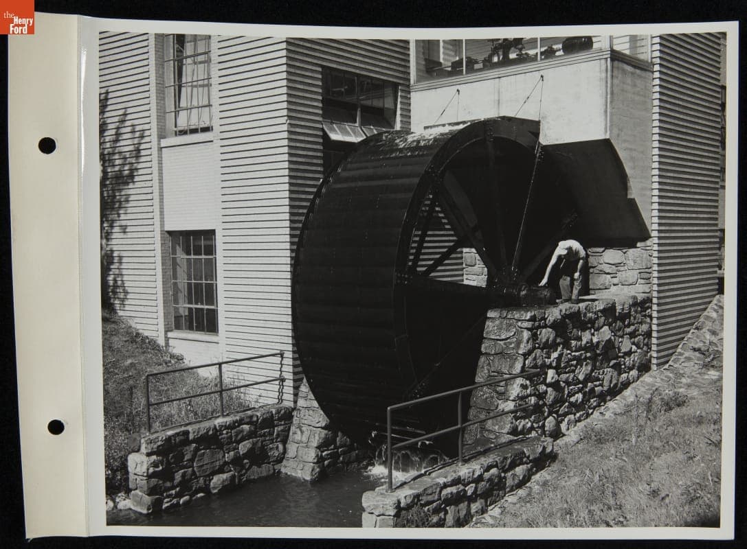 Overshot Waterwheel at Ford Valve Plant in Northville, Michigan Plant, September 25, 1946