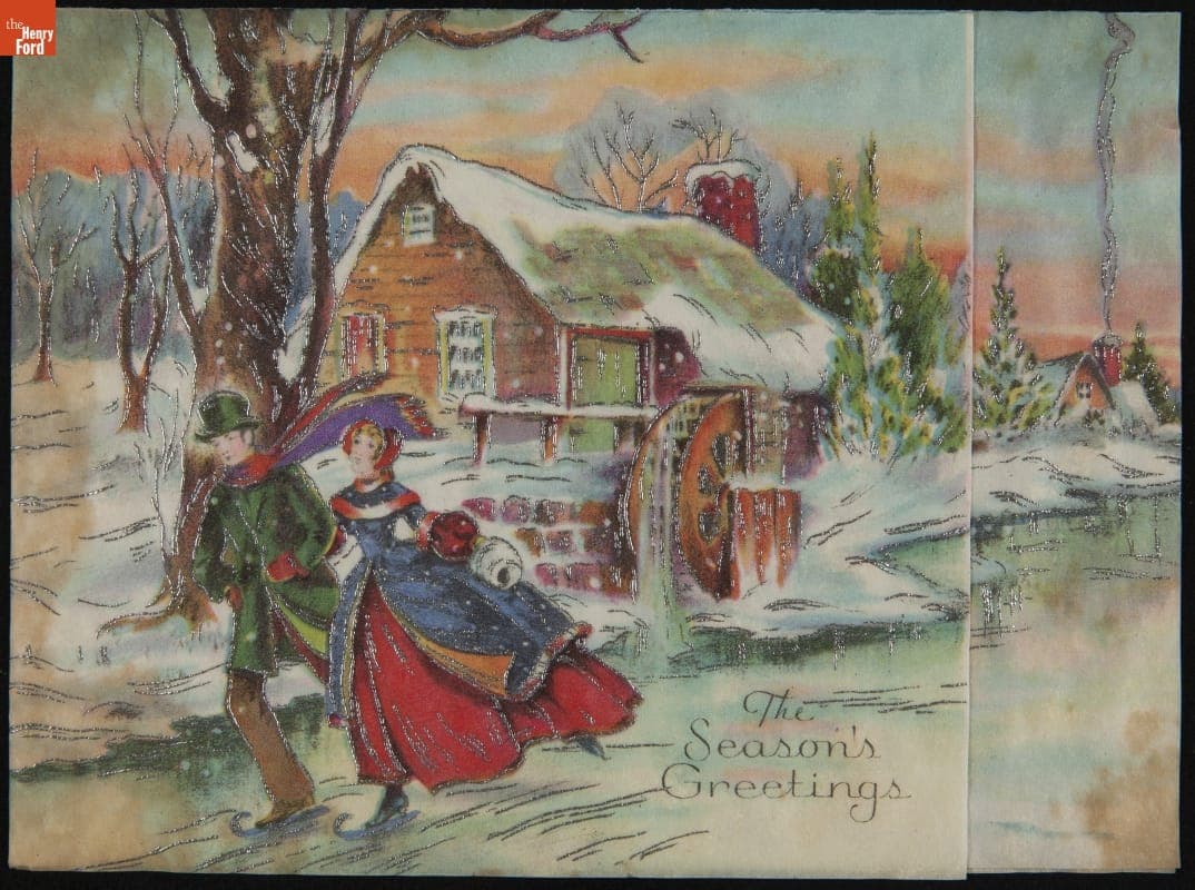 Christmas Card, "The Season's Greetings," 1933