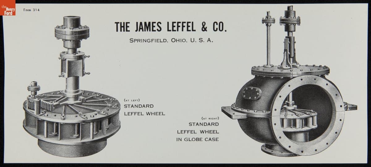 Trade Card for The James Leffel & Co., "Standard Leffel Wheel," circa 1894