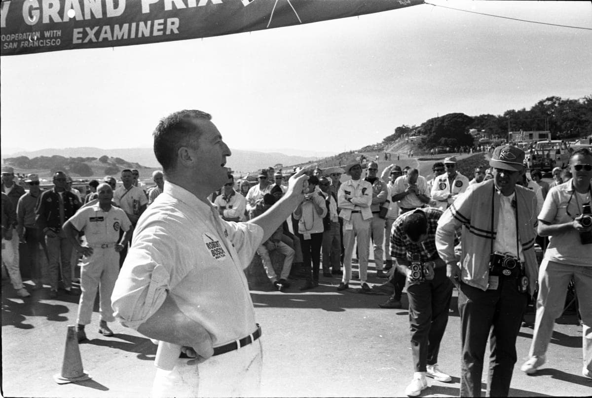 Hap Sharp at the Monterey Grand Prix (Laguna Seca 200 Miles), October 1965