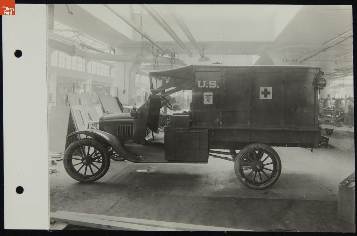 Ford Military Ambulance at the Highland Park Plant, September 1918