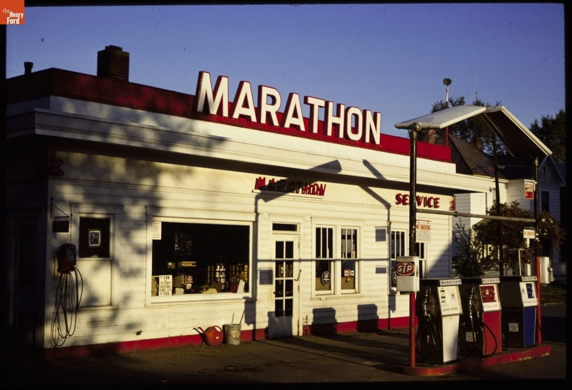 Marathon Gas Station, New Lexington, Ohio, 1980