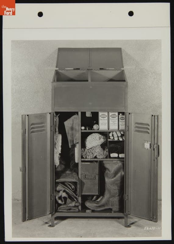 Equipment Locker, Automobile Sales and Service at Ford Highland Park Plant, 1931