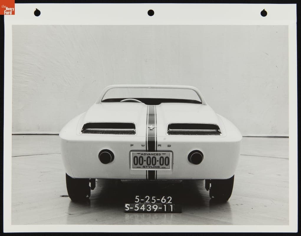 Ford Mustang I, Rear View, Advanced Styling Studio, May 25, 1962