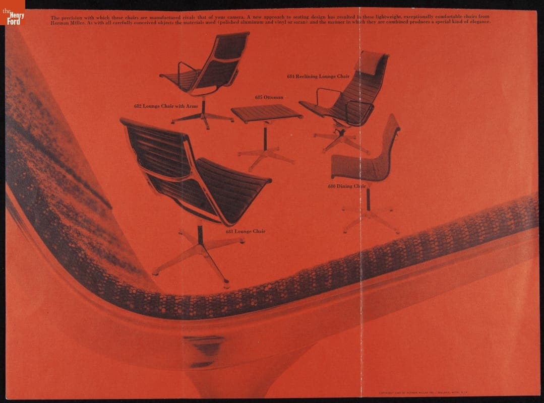 Herman Miller Sales Brochure, 1960, "Eames Lounge Chair and Aluminum Group"