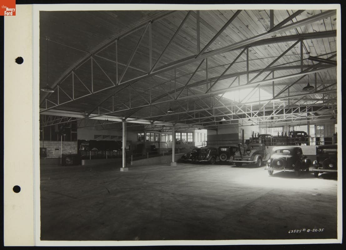 Interior of Parfet Super Service Station, Port Huron, Michgian, August 1935