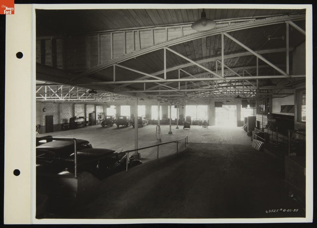 Interior of Parfet Super Service Station, Port Huron, Michgian, August 1935
